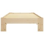 Massivholzbett Weiss Kiefer 90x200 cm – Bild 3