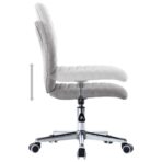 Esszimmerstühle 2 Stk. Hellgrau Stoff – Bild 6