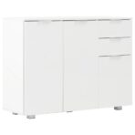 Sideboard Hochglanz-Weiss 107x35x80,5 cm – Bild 2
