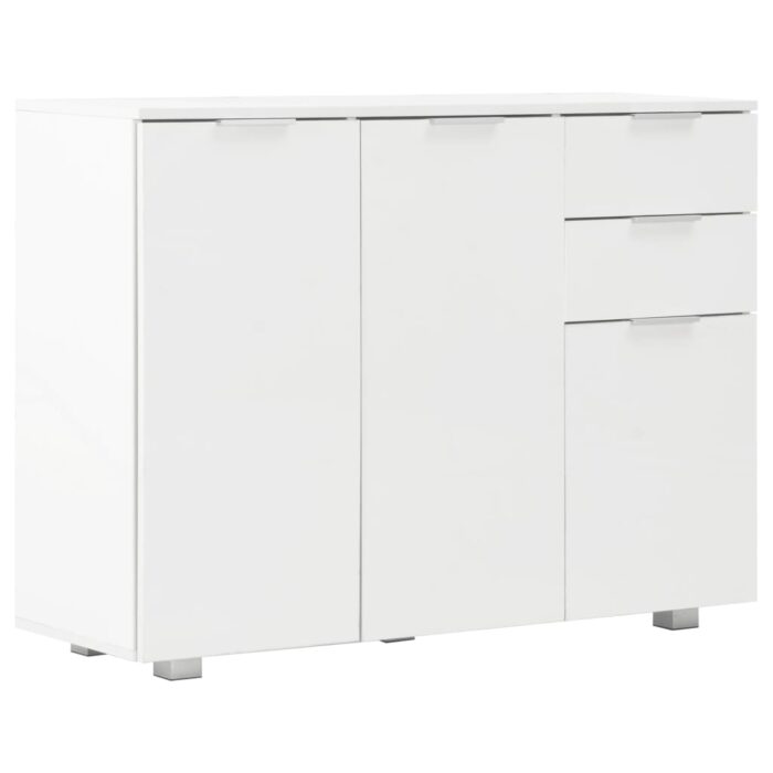 Sideboard Hochglanz-Weiss 107x35x80,5 cm – Bild 2