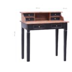 Schreibtisch mit Schubladen 90x50x101 cm Altholz Massiv – Bild 10