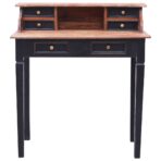 Schreibtisch mit Schubladen 90x50x101 cm Altholz Massiv – Bild 2
