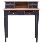 Schreibtisch mit Schubladen 90x50x101 cm Altholz Massiv – Bild 3