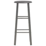 Barhocker 2 Stk. Anthrazit MDF – Bild 3