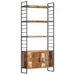 Bücherregal 4 Ebenen 80x30x180 cm - Massivholz Akazie