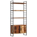 Bücherregal 4 Ebenen 80x30x180 cm - Massivholz Akazie – Bild 10