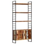 Bücherregal 4 Ebenen 80x30x180 cm - Massivholz Akazie – Bild 11