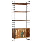 Bücherregal 4 Ebenen 80x30x180 cm - Massivholz Akazie – Bild 12