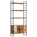 Bücherregal 4 Ebenen 80x30x180 cm - Massivholz Akazie – Bild 13