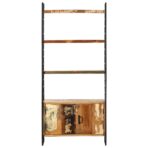 Bücherregal 4 Ebenen 80x30x180 cm - Massivholz Akazie – Bild 2