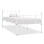 Bettgestell Weiss Metall 120x200 cm