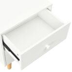 Nachttische 2 Stk. Weiss 40 x 30 x 50 cm Kiefer Massivholz – Bild 9