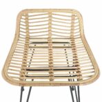 Barhocker 2 Stk. Rattan Natur – Bild 6