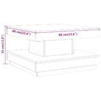 Couchtisch Hellbraun 60x60x35 cm MDF – Bild 6