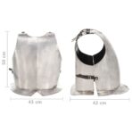 vidaXL Mittelalterlicher Ritter-Brustpanzer Kürass LARP Replik Silbern Stahl – Bild 10