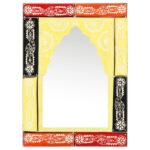 vidaXL Spiegel Handbemalt 40 x 55 cm Massivholz Mango