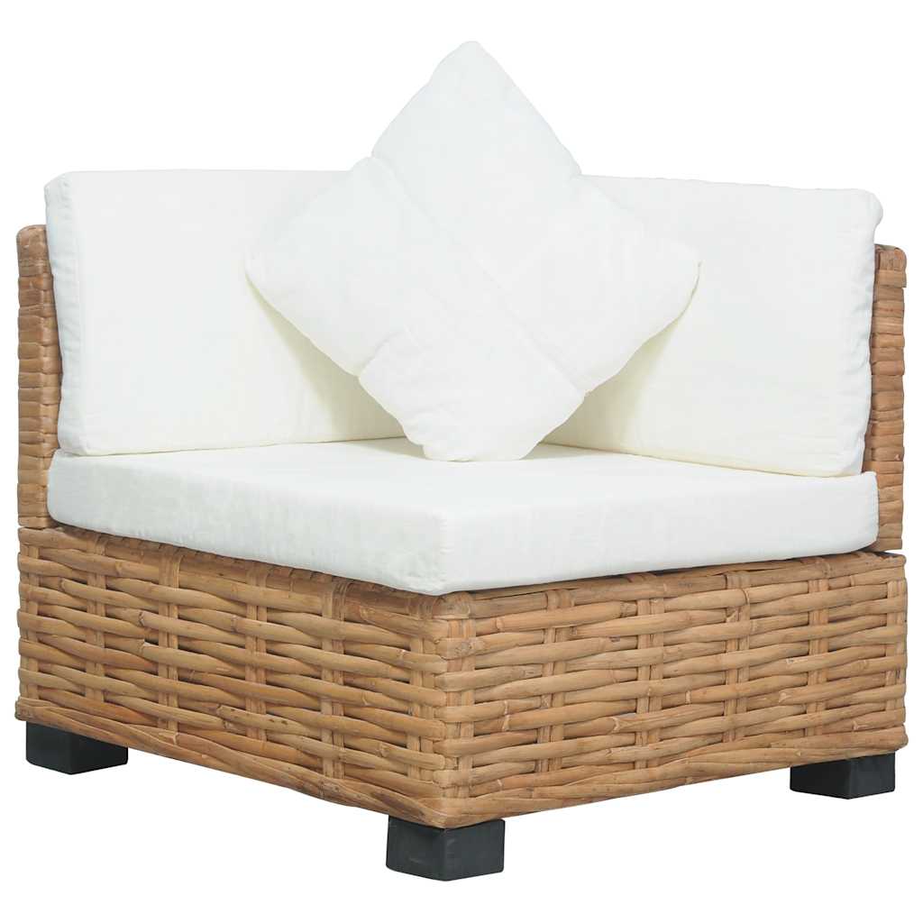 286279_1.jpg Ecksofa mit Kissen Natürliches Rattan – Bild 1