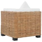Ecksofa mit Kissen Natürliches Rattan – Bild 5