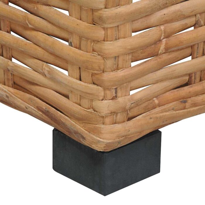 Ecksofa mit Kissen Natürliches Rattan – Bild 7