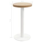 Bistrotisch Hellbraun 40 cm MDF – Bild 5