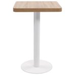 Bistrotisch Hellbraun 50x50 cm MDF – Bild 2