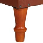 Sessel Braun Echtleder – Bild 7