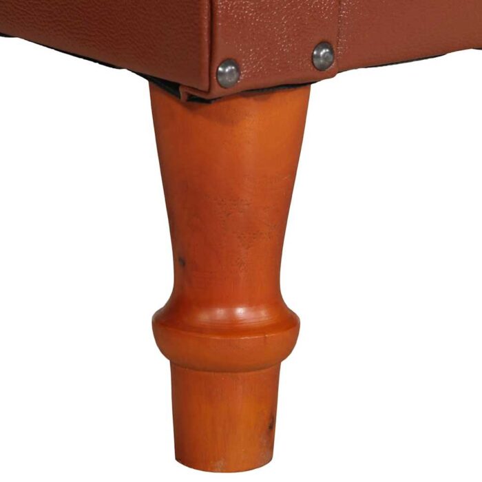 Sessel Braun Echtleder – Bild 7