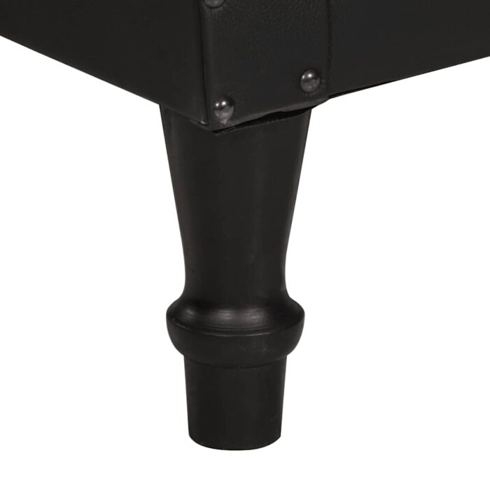 Sessel Braun Echtes Ziegenleder – Bild 7