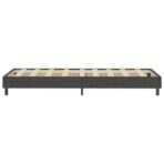 Boxspring-Bettgestell Grau Stoff 80x200 cm – Bild 3