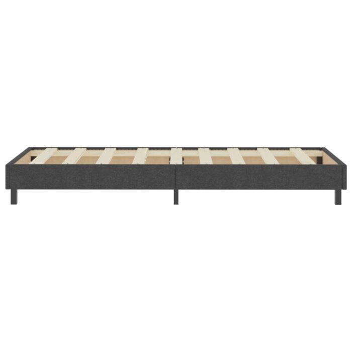 Boxspring-Bettgestell Grau Stoff 80x200 cm – Bild 3