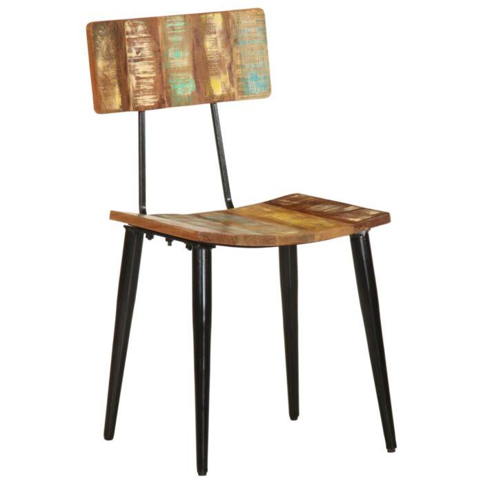 Esszimmerstühle 2 Stk. Altholz Massiv – Bild 3