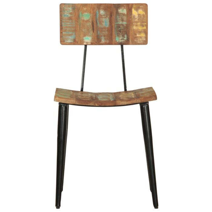 Esszimmerstühle 2 Stk. Altholz Massiv – Bild 4