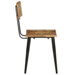 Esszimmerstühle 2 Stk. Altholz Massiv – Bild 5