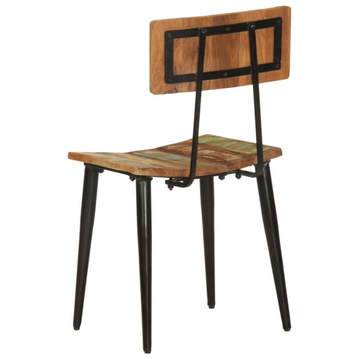 Esszimmerstühle 2 Stk. Altholz Massiv – Bild 6