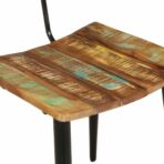 Esszimmerstühle 2 Stk. Altholz Massiv – Bild 9