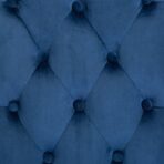 Esszimmerstuhl Blau Samt – Bild 8