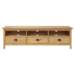 TV-Schrank Hill Honigbraun 158x40x47 cm Massivholz Kiefer – Bild 2