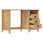 Schreibtisch Hill mit 3 Schubladen - Massivholz Kiefer – Bild 3