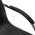 Freischwinger Bürostuhl Schwarz Kunstleder – Bild 5