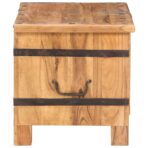 Truhe 90x40x40 cm Massivholz Akazie - Massivholz Akazie – Bild 4