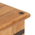 Truhe 90x40x40 cm Massivholz Akazie - Massivholz Akazie – Bild 5
