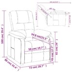 Relaxsessel Hellgrau Stoff – Bild 10