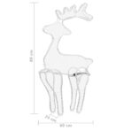 Rentier Weihnachtsdekoration mit Mesh 306 LEDs 60x24x89 cm – Bild 7