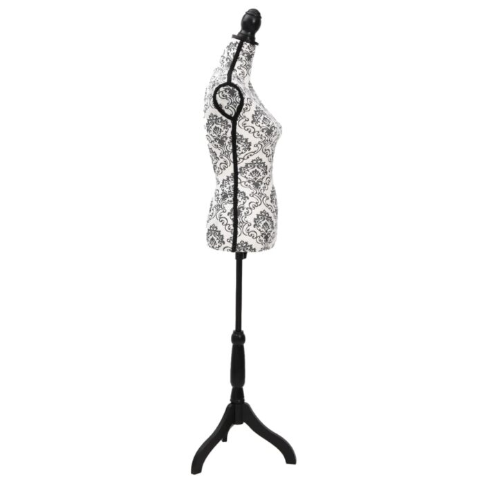 Damenbüste Schneiderpuppe Torso Schwarz Weiss – Bild 3