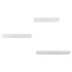 Wandregale 3 Stk. Silbern Edelstahl – Bild 5