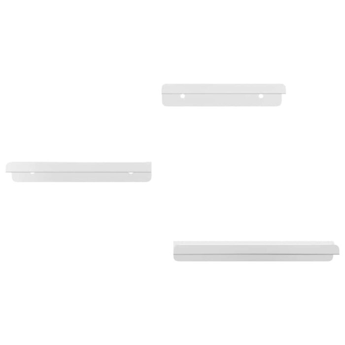 Wandregale 3 Stk. Silbern Edelstahl – Bild 5