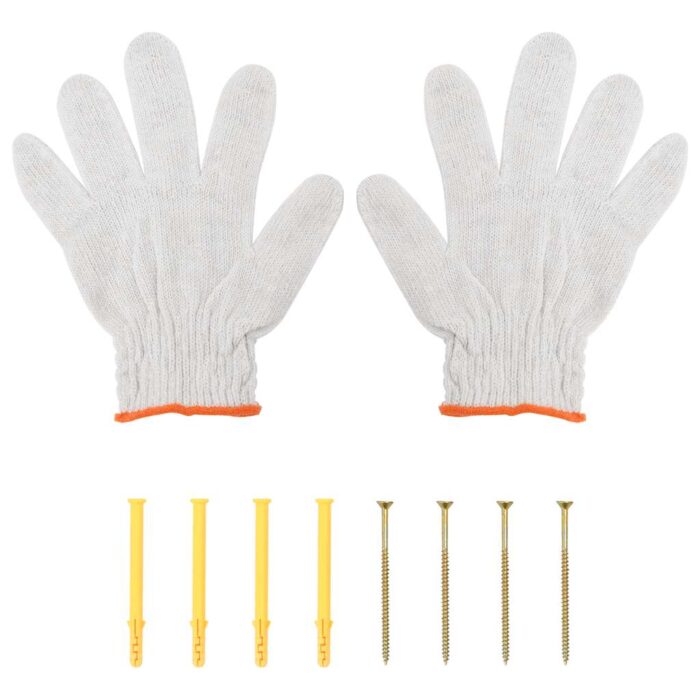 Wandregal 100x45x31 cm Silbern Edelstahl – Bild 8