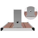 Gartendusche mit Bodenelement WPC Edelstahl – Bild 10