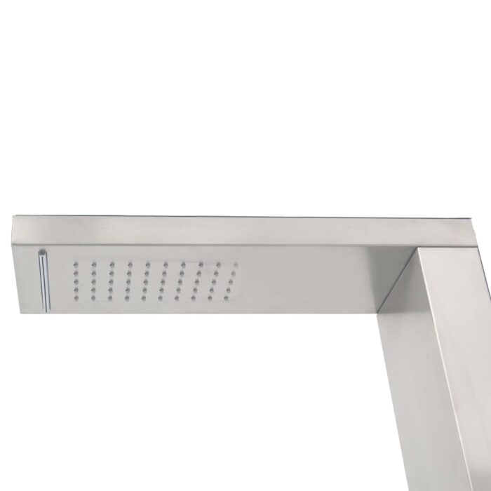 Gartendusche mit Bodenelement WPC Edelstahl – Bild 6