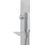 Gartendusche mit Bodenelement WPC Edelstahl – Bild 7